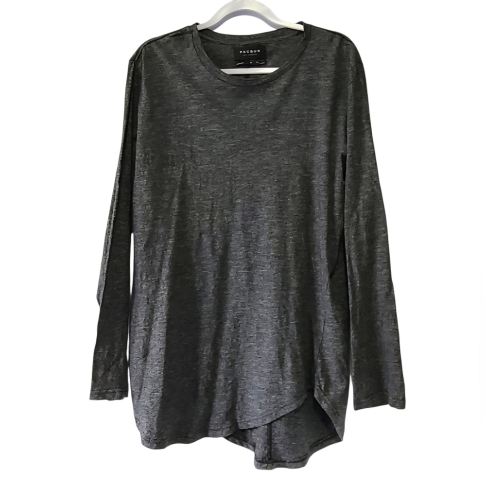 Pacsun Men’s Crewneck Long Sleeve Activewear Shirt Sz M | Longer Fit Casual Cozy